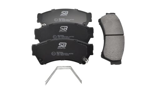 Колодки тормозные дисковые SB NAGAMOCHI, передние, комплект на ось (4 шт), арт. BP25806