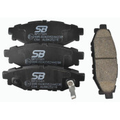 Колодки тормозные дисковые SB NAGAMOCHI, задние, комплект на ось (4 шт), арт. BP27501