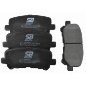 Колодки тормозные дисковые SB NAGAMOCHI, задние, комплект на ось (4 шт), арт. BP28002