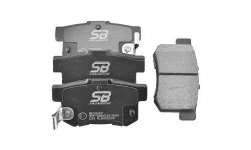 Колодки тормозные дисковые SB NAGAMOCHI, задние, комплект на ось (4 шт), арт. BP28397