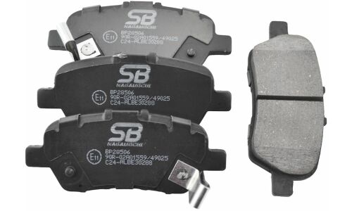 Колодки тормозные дисковые SB NAGAMOCHI, задние, комплект на ось (4 шт), арт. BP28506