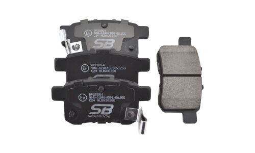 Колодки тормозные дисковые SB NAGAMOCHI, задние, комплект на ось (4 шт), арт. BP28864