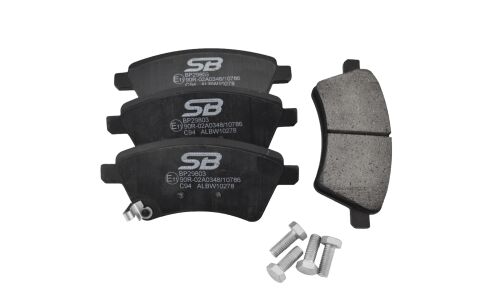 Колодки тормозные дисковые SB NAGAMOCHI, передние, комплект на ось (4 шт), арт. BP29803