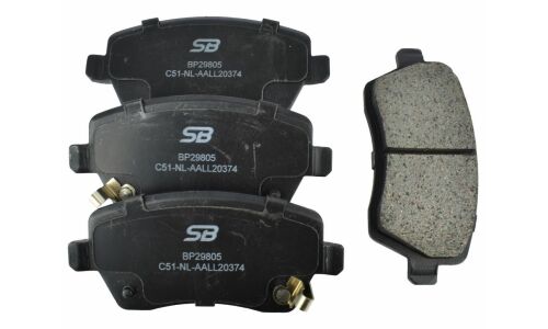 Колодки тормозные дисковые SB NAGAMOCHI, передние, комплект на ось (4 шт), арт. BP29805