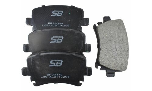 Колодки тормозные дисковые SB NAGAMOCHI, задние, комплект на ось (4 шт), арт. BP33349
