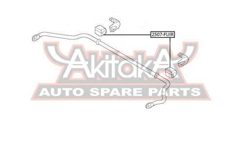 Втулка стабилизатора Asva, задняя, арт. 2507-FLIIR