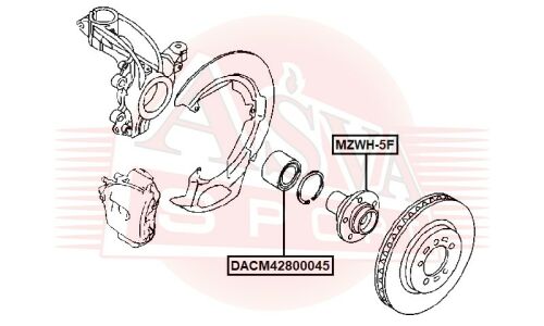 Ступица колеса Asva, арт. MZWH-5F