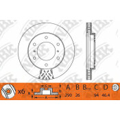 Диск тормозной NiBK, арт. RN1188