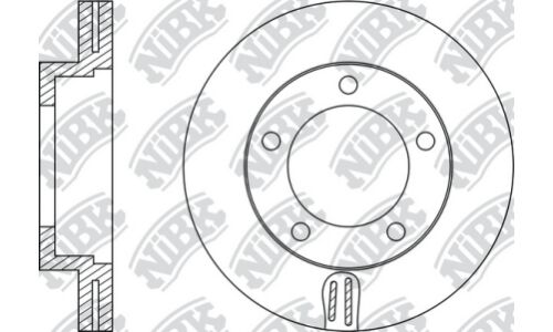 Диск тормозной NiBK, арт. RN1224