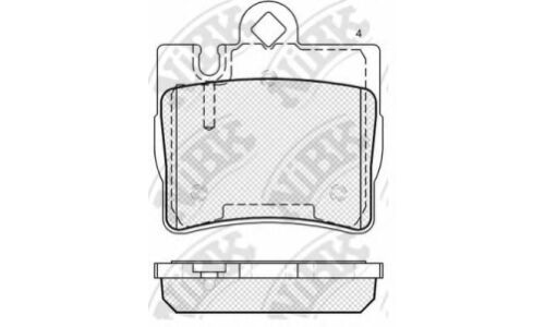 Колодки тормозные NiBK дисковые, арт. PN0200W