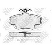 Колодки тормозные NiBK дисковые, арт. PN0284W