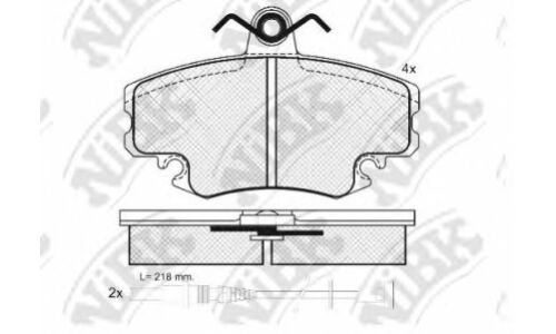 Колодки тормозные NiBK дисковые, арт. PN0284W