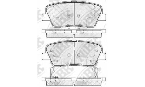 Колодки тормозные NiBK дисковые, арт. PN0415