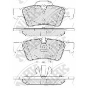 Колодки тормозные дисковые NiBK, комплект на ось (4 шт), арт. PN0507