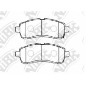 Колодки тормозные дисковые NIBK Original, передние, комплект на ось (4 шт), арт. PN0544