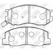 Колодки тормозные дисковые NiBK, комплект на ось (4 шт), арт. PN1328
