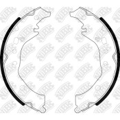 Колодки тормозные барабанные NiBK, комплект на ось (4 шт), арт. FN2389