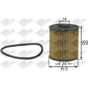 Фильтр масляный (картридж) JS Asakashi, арт. OE42001