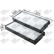 Фильтр салона комплект JS Asakashi, арт. AC9308SET