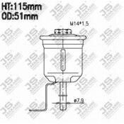 Фильтр топливный JS Asakashi, арт. FS3204