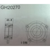 Ступица колеса GMB, передняя, левая, для Mitsubishi Galant, арт. GH20270