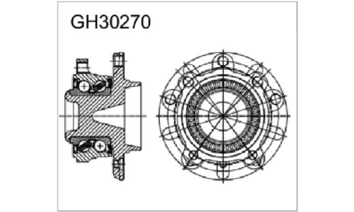Ступица колеса GMB, для BMW 5-Series (E39), арт. GH30270M