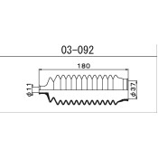 Пыльник рулевой рейки Maruichi, арт. 03092