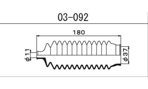 Пыльник рулевой рейки Maruichi, арт. 03092