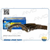 Колодки тормозные барабанные AMD, комплект на ось (4 шт), арт. AMD.BF211