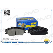 Колодки тормозные дисковые AMD, передние, комплект на ось (4 шт), арт. AMD.BF132