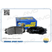 Колодки тормозные дисковые AMD, передние, комплект на ось (4 шт), арт. AMD.BF117