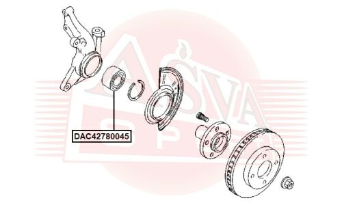 Подшипник ступицы Asva, арт. DAC42780045