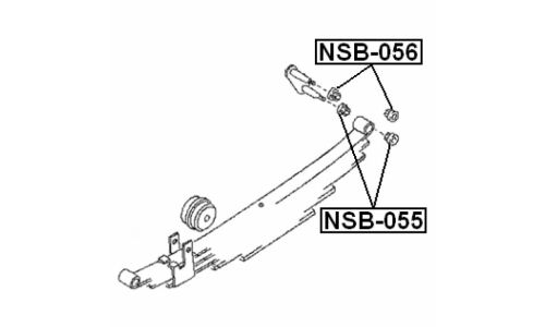 Втулка рессоры Febest, арт. NSB-055