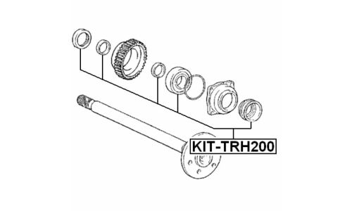 Подшипник полуоси Febest, арт. KIT-TRH200