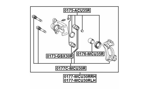 Поршень тормозного суппорта Febest, задний, арт. 0176-MCU35R