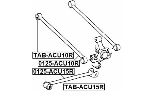 Тяга подвески Febest, арт. 0125-ACU10R