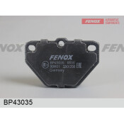 Колодки тормозные дисковые Fenox задние, комплект на ось (4 шт), арт. BP43035