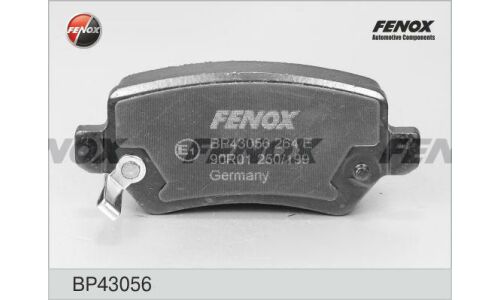 Колодки тормозные дисковые Fenox, задние, комплект на ось (4 шт), арт. BP43056