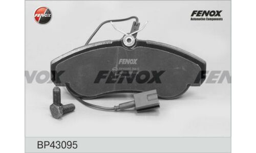 Колодки тормозные дисковые Fenox, передние, комплект на ось (4 шт), арт. BP43095