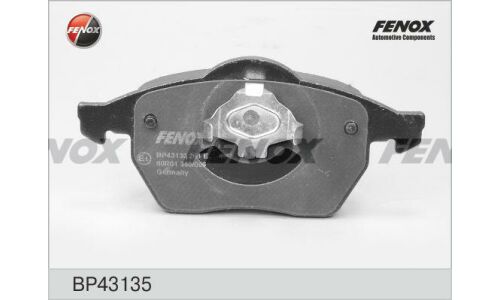 Колодки тормозные дисковые Fenox, передние, комплект на ось (4 шт), арт. BP43135