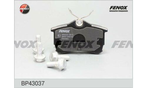 Колодки тормозные дисковые Fenox задние, комплект на ось (4 шт), арт. BP43037