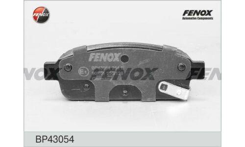 Колодки тормозные дисковые Fenox, задние, комплект на ось (4 шт), арт. BP43054