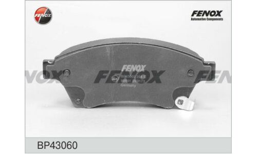 Колодки тормозные дисковые Fenox, передние, комплект на ось (4 шт), арт. BP43060