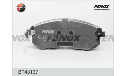 Колодки тормозные дисковые Fenox передние, комплект на ось (4 шт), арт. BP43137