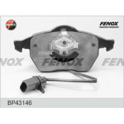 Колодки тормозные дисковые Fenox передние, комплект на ось (4 шт), арт. BP43146