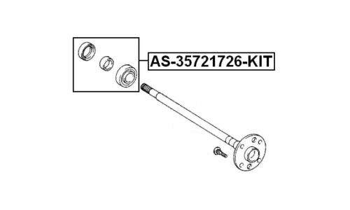 Подшипник полуоси Febest, арт. AS-35721726-KIT
