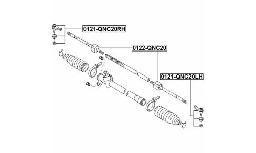 Тяга рулевая Febest, арт. 0122-QNC20