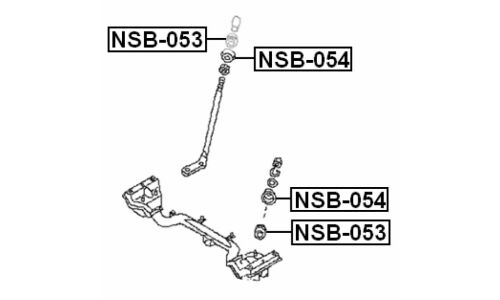 Втулка стабилизатора Febest, арт. NSB-053