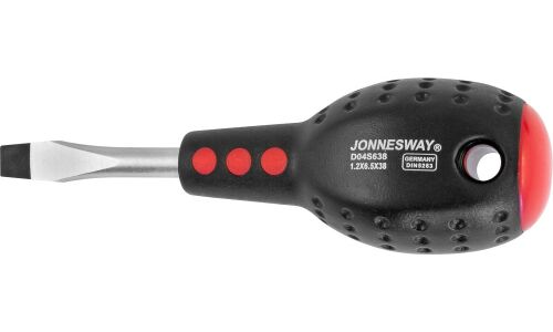 Отвёртка шлицевая Jonnesway, SL6.5x38мм, арт. D04S638
