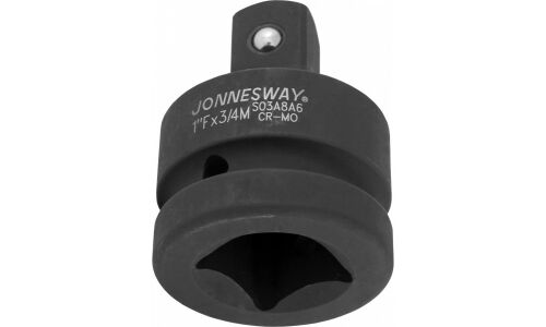 Переходник торцевых головок Jonnesway, с квадрата 1"F на 3/4"M, арт. S03A8A6